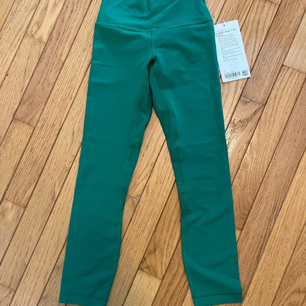 Lululemon Athletica Green Leggings High Waist Full-Length